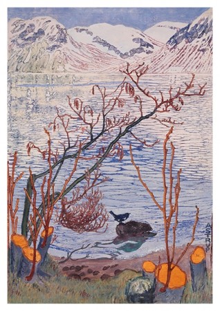 Nikolai Astrup - Fugl på Sten